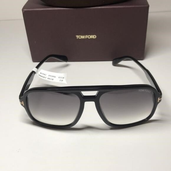 New Authentic TOM FORD Falconer Navigator Sunglasses FT0884 01B 60 01B - Picture 1 of 11